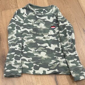 Spiritual Gangster Green Camo Kids Sweatshirt